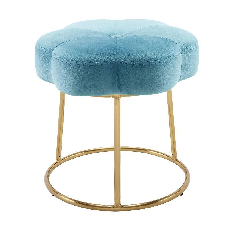 Ciara Flower Cushioned Vanity Stool
