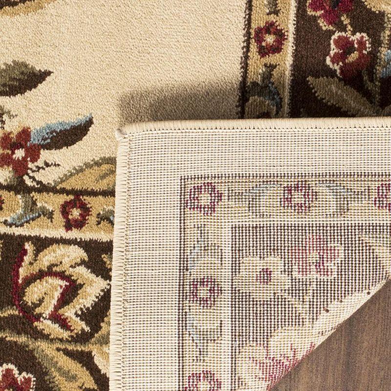 Lyndhurst LNH557 Power Loomed Accent Rug - Ivory/Brown - 3'3"x5'3" - Safavieh