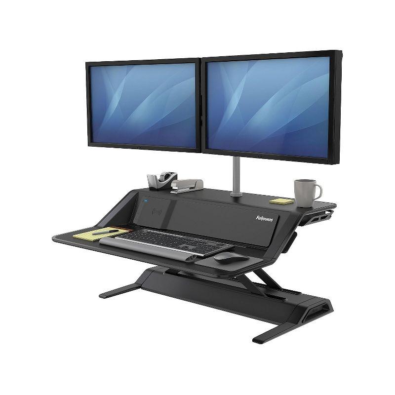 Fellowes Workstation Sit-Stand 35 lb cap 22 Height Positions BK 8080301