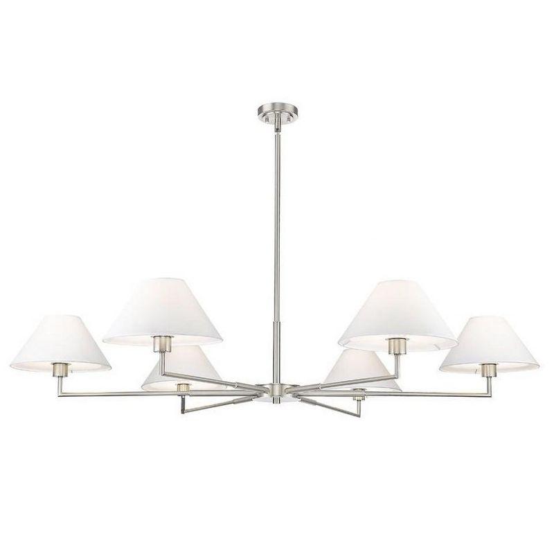 Z-Lite Leila 6 - Light Chandelier in  Brushed Nickel