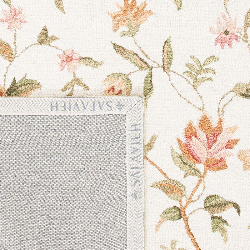 Chelsea Florence HK263 Hand Hooked Indoor Area Rug - Ivory - 6'x9' - Safavieh