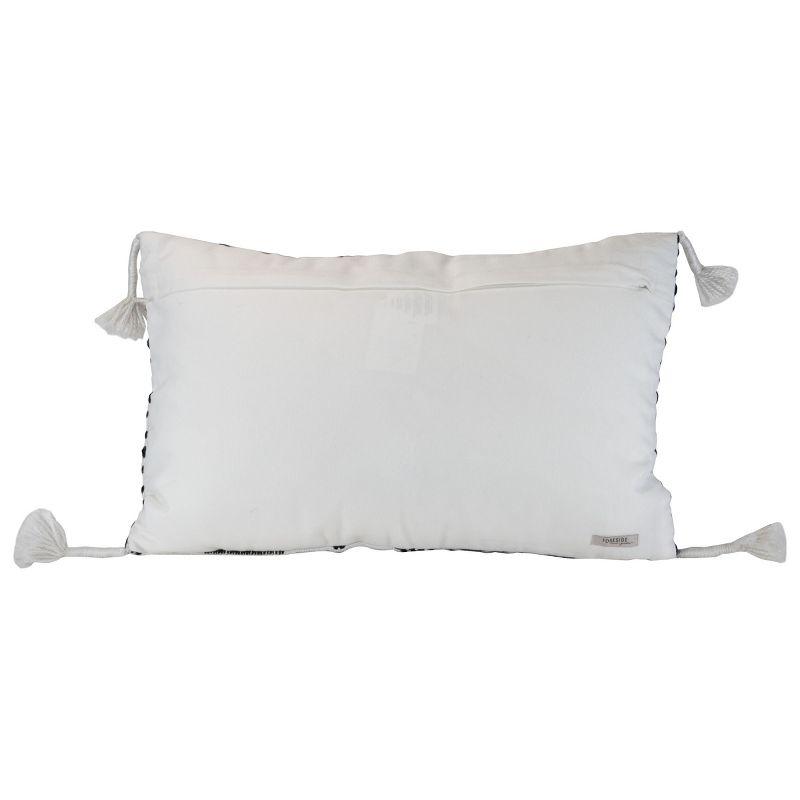 Foreside Home & Garden Tassels Indoor/Outdoor Throw Pillow