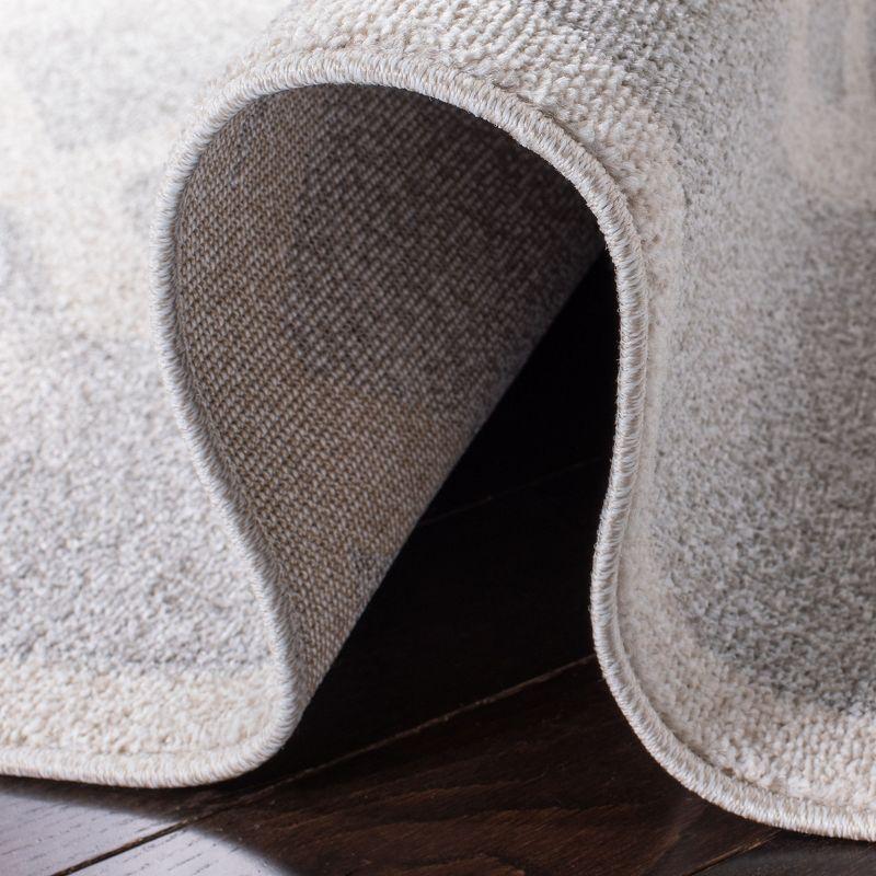 Amherst AMT421 Power Loomed Indoor Area Rug - Light Grey/Beige - 5'x5' - Safavieh