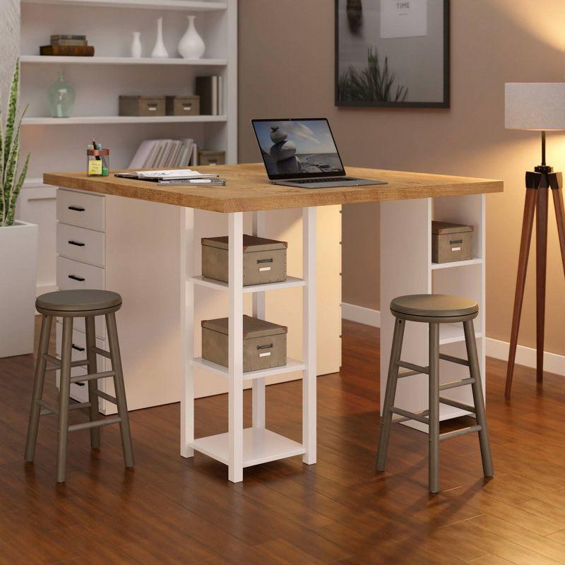 Winsome Swivel Solid Wood Counter Stool (Set of 2)