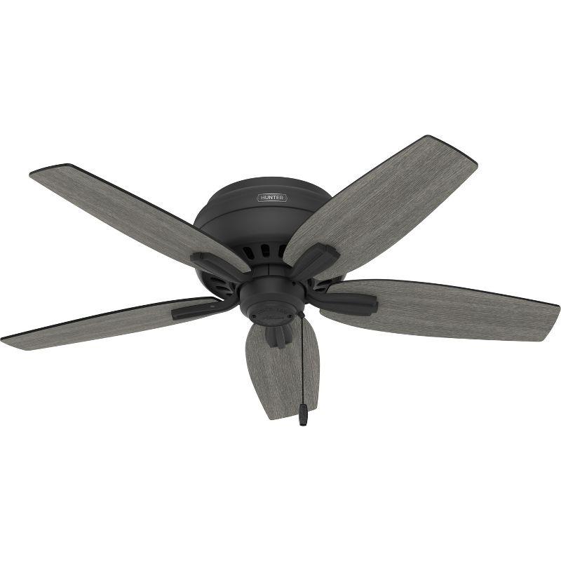 Newsome 42" 5 - Blade Traditional Flush Mount Indoor Ceiling Fan with Lights and Pull Chains