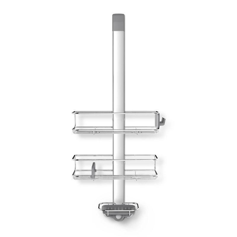 Simplehuman Adjustable Shower Caddy, Stainless Steel and Anodized Aluminum