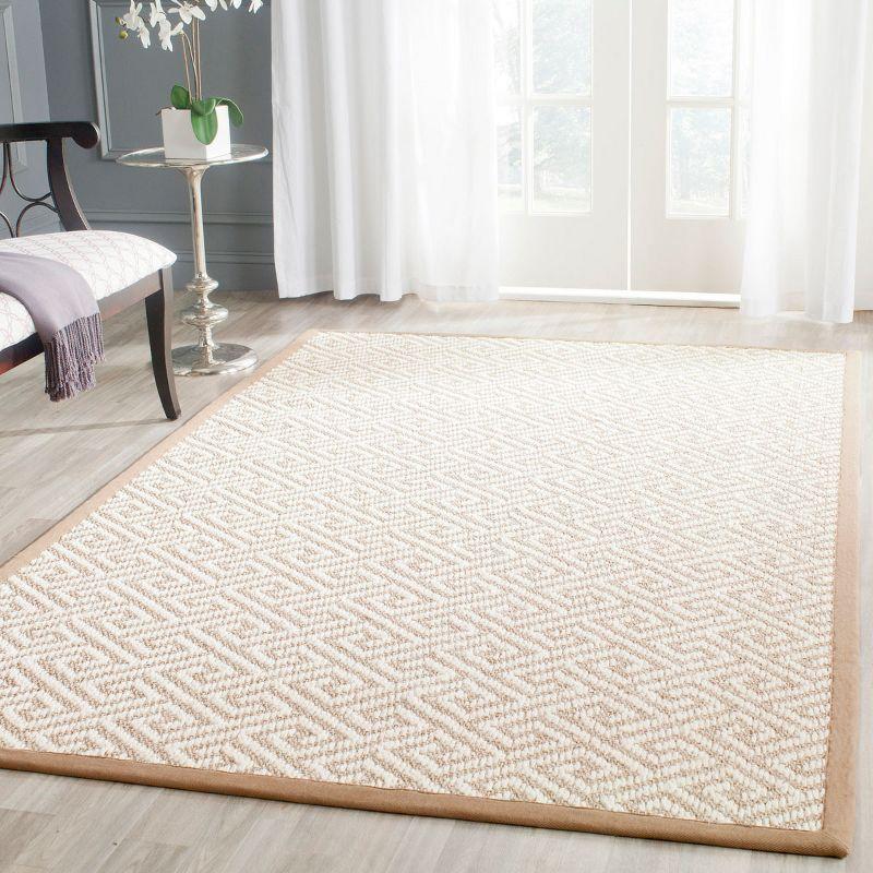 Natural Fiber NF925 Hand Woven Indoor Area Rug - Natural - 5'x8' - Safavieh.