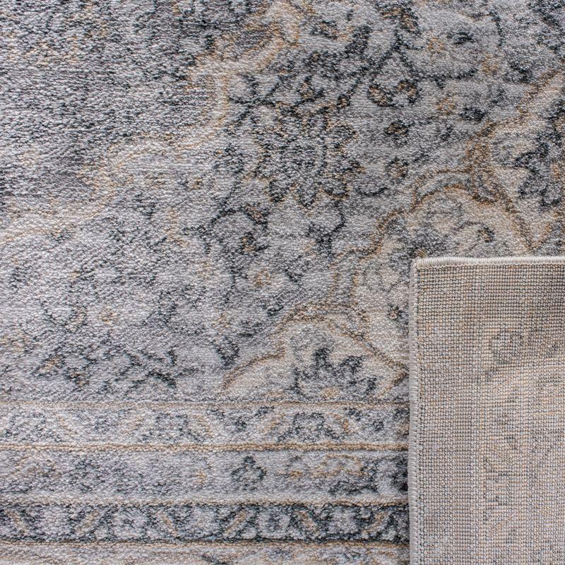 Isabella ISA919 Power Loomed Area Rug - Grey/Cream - 5'3"x7'6" - Safavieh