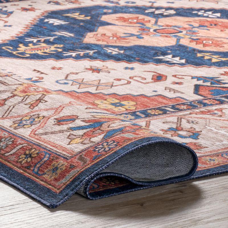 Nuloom Carolyn Pet Friendly Machine Washable Motif Area Rug, 3' x 5', Rust