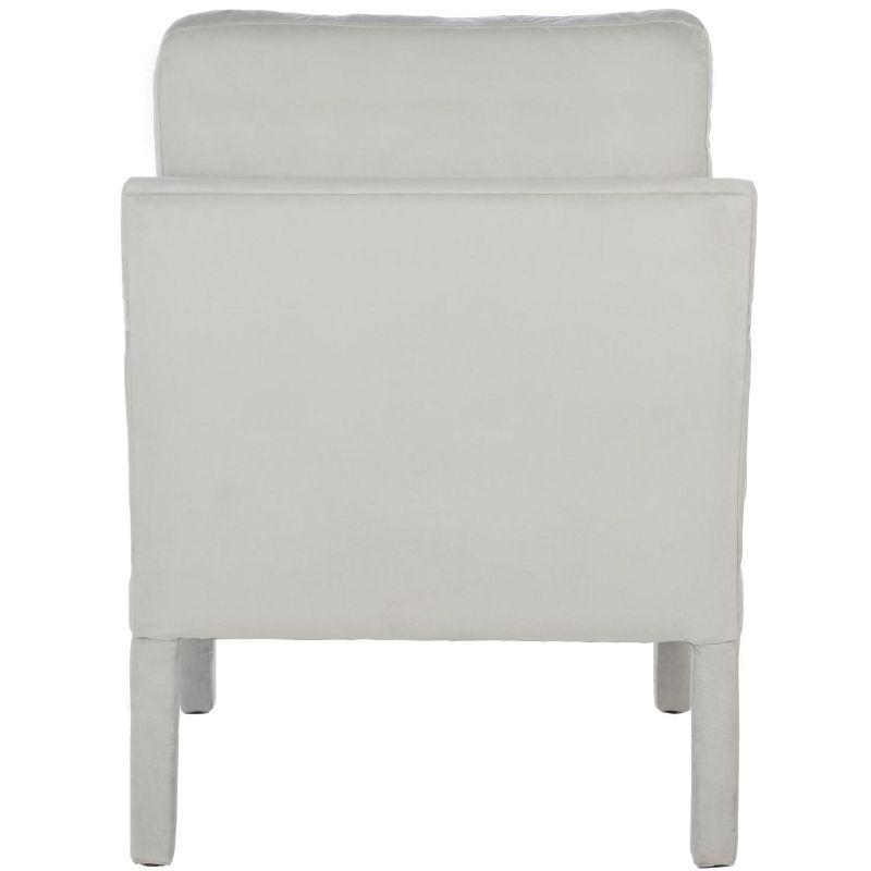 Genoa Upholstered Arm Chair - ACH4510 - Light Grey - Safavieh
