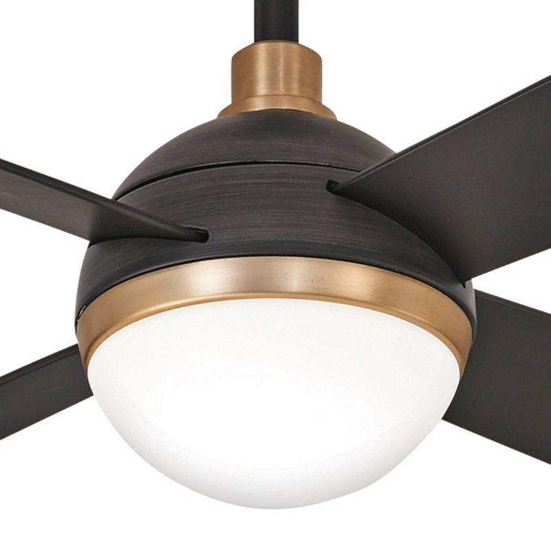 54" 4 - Blade LED Standard Ceiling Fan with Remote Control and Light Kit Included