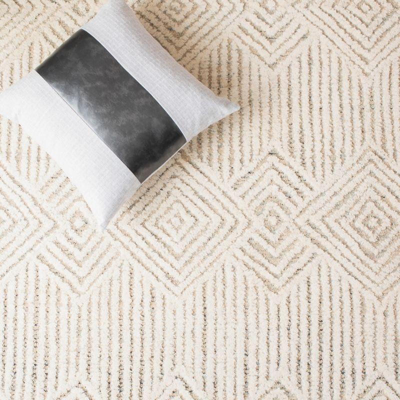 Metro MET401 Hand Tufted Area Rug - Beige/Ivory - 6'x6' - Safavieh.