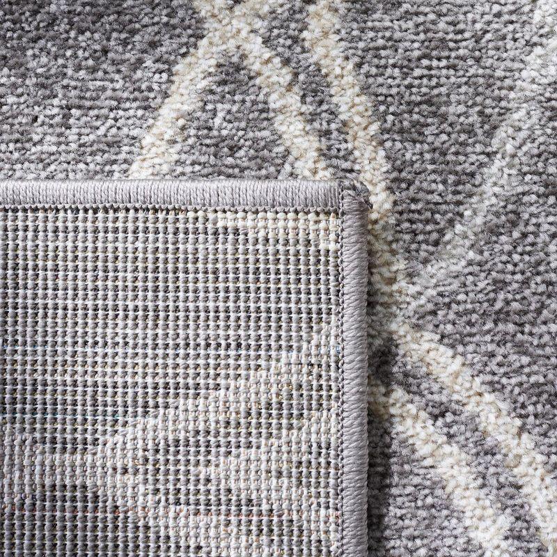 Amherst AMT417 Power Loomed Area Rug - Grey/Light Grey - 5'x5' - Safavieh.