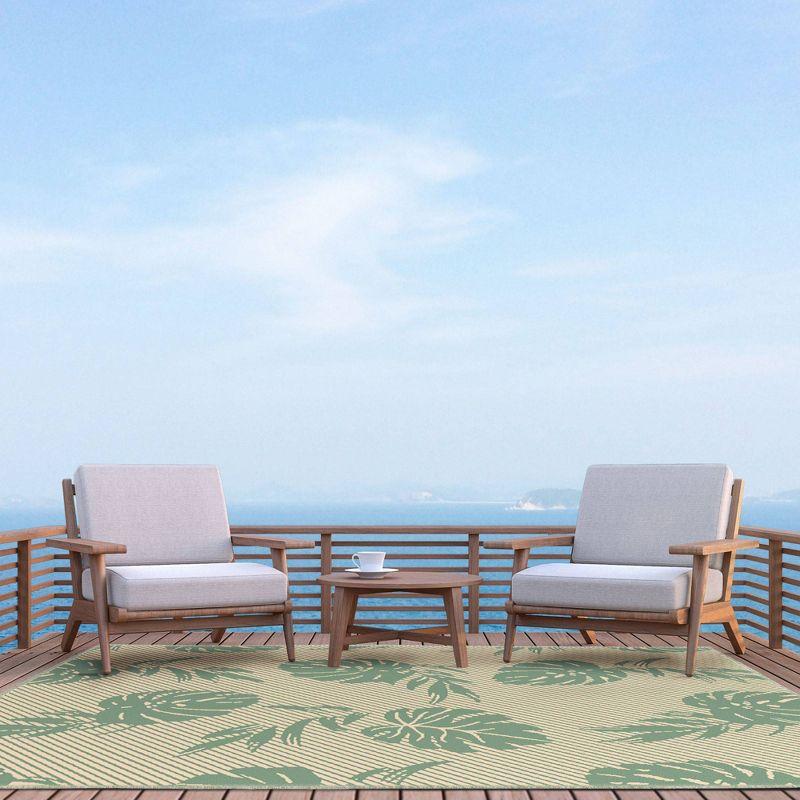 Tommy Bahama Palm Coastal Indoor/Outdoor Area Rug, Beige/Green