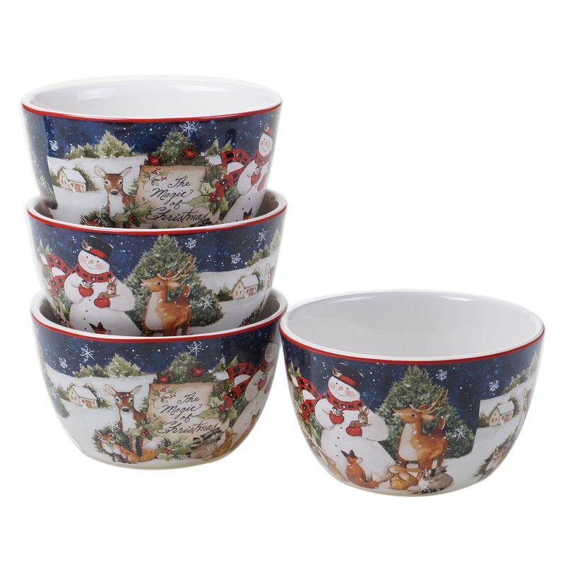 16pc Earthenware Magic of Christmas Snowman  Dinnerware Set - Certified International