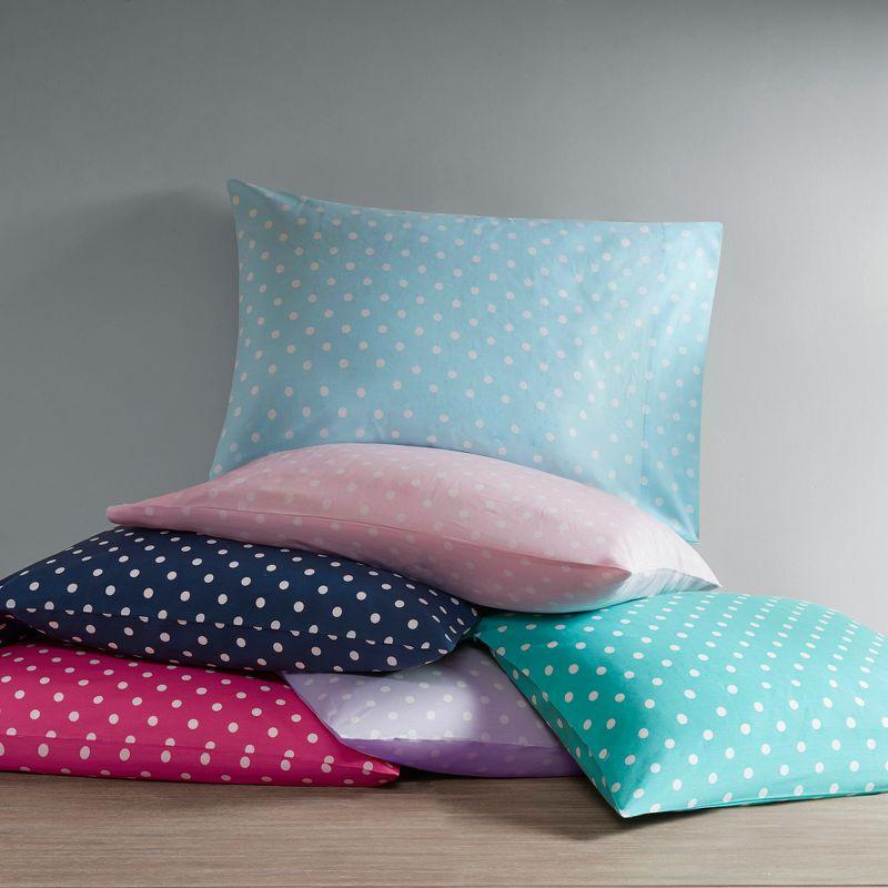Mi Zone Polka Dot Polka Dot Printed 100% Cotton Sheet Set