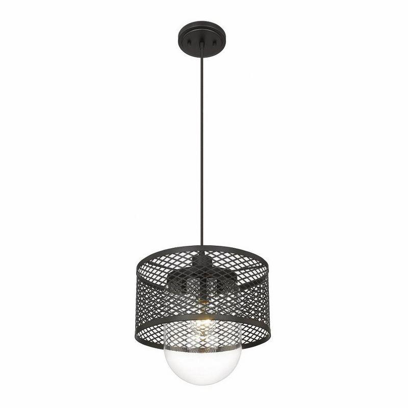 Z-Lite Kipton 1 - Light Pendant in  Matte Black