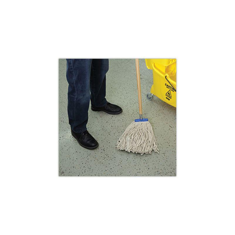 Boardwalk Cut-End Lie-Flat Wet Mop Head, Cotton, 16oz, White