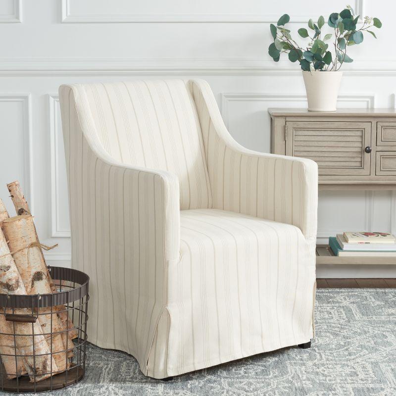 Sandra Slipcover Dining Chair - MCR4542 - Java - Safavieh Couture