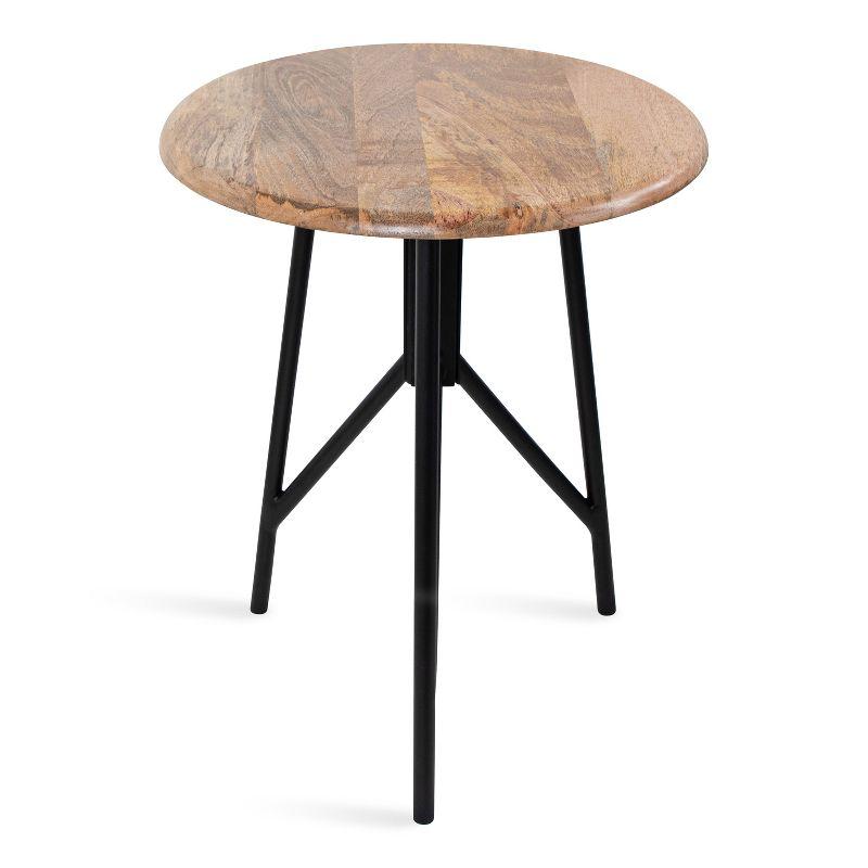 Kate and Laurel Pallson Round Wood Side Table, 18x18x22, Natural