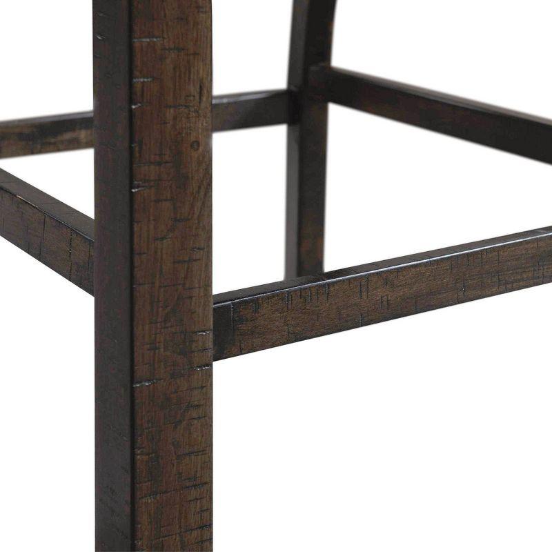 Stanford Slat Counter Height Barstool Brown - Picket House Furnishings