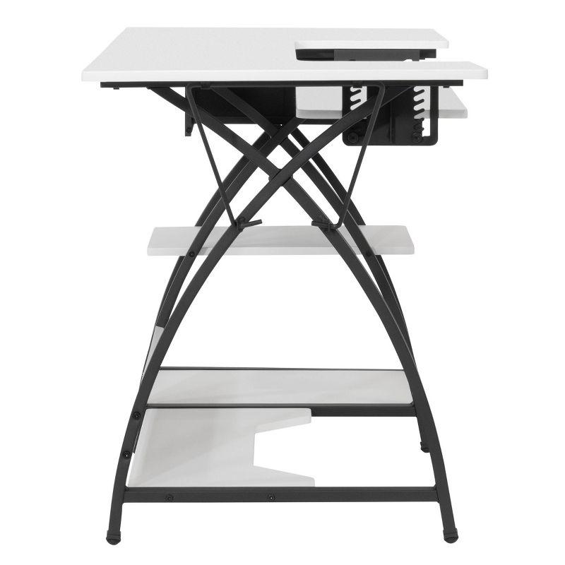 Comet Plus Hobby/Office/Sewing Desk: Adjustable for Crafts, Foldable Design - Sew Ready