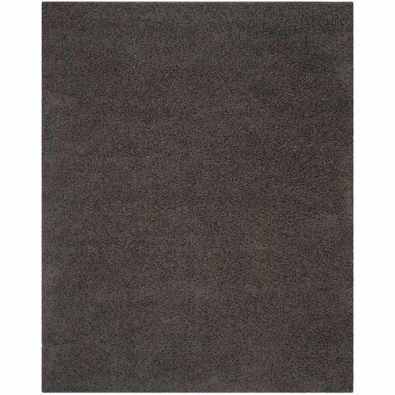 Athens Shag SGA119 Power Loomed Indoor Area Rug - Dark Grey - 9'x12' - Safavieh