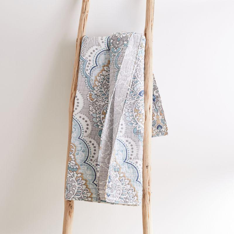 Olyria Medallion Quilted Throw - Levtex Home