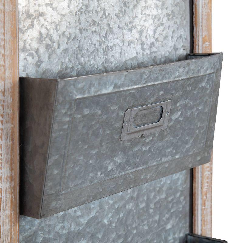 Kate and Laurel Solid Wood Wall Organizer