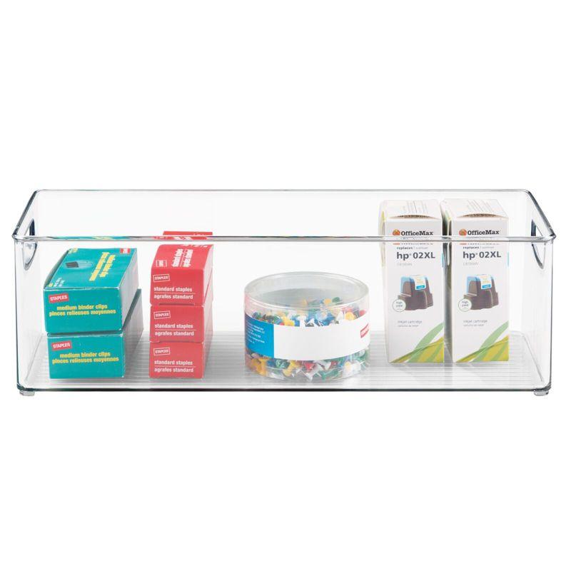 ClearView Compact Office & Media Storage Organizer Bin, 8-Pack