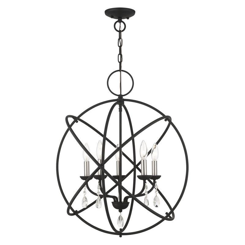 Livex Lighting Aria 5 - Light Chandelier in  Black