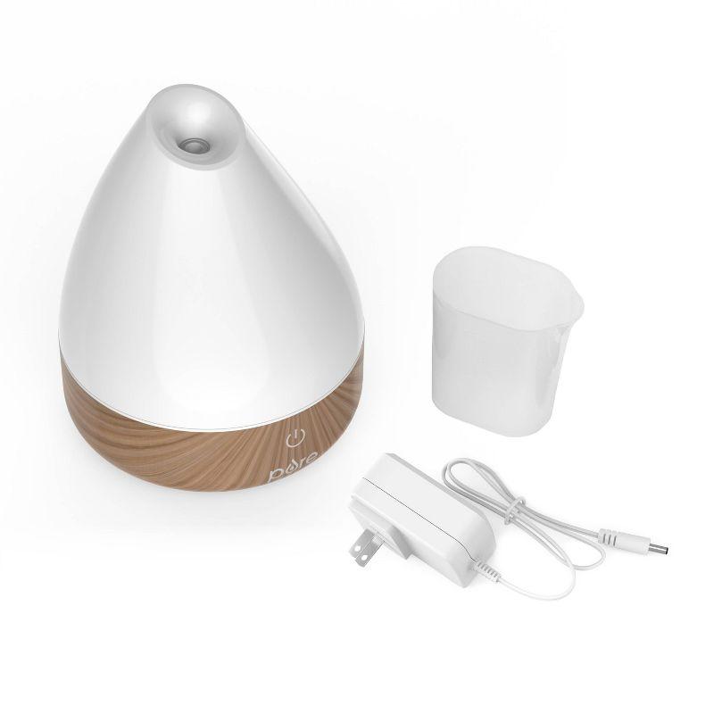 Aromatherapy Oil Diffuser 6.5" White - PureSpa: Electric, Hand Wash, 10hr Run Time, Phthalate-Free