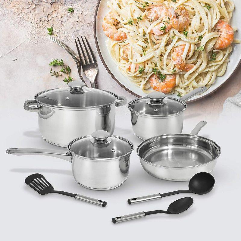 10 - Piece Stainless Steel Cookware Set