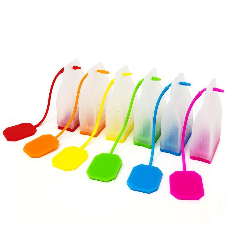 Colorful Silicone Tea Infusers for Loose Leaf Tea, Set of 6