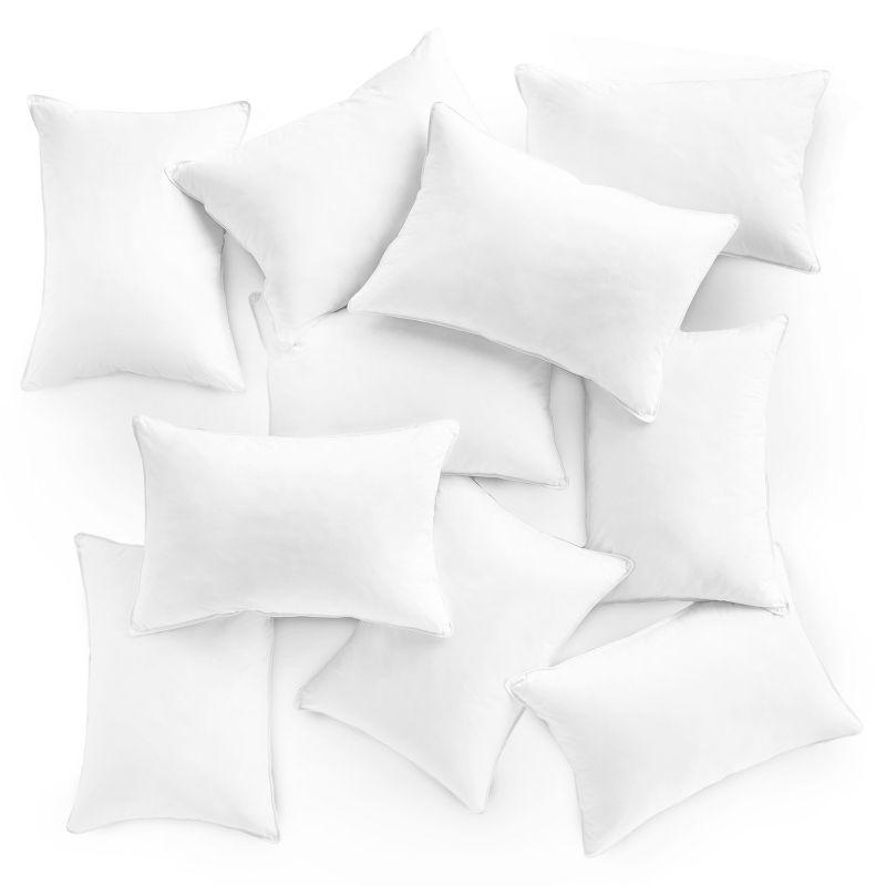 Downlite Polyfill Jumbo Medium Pillow 10-Pack - Hypoallergenic (Set of 10)