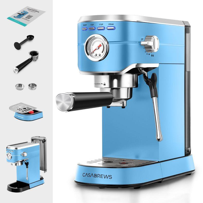 CASABREWS CASABREWS CM5418 20 Bar Espresso Machine Coffee Maker W/ Powerful Steam Wand Stainless Steel