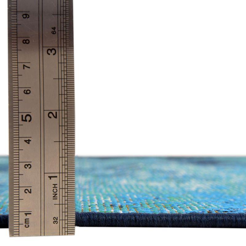 Unique Loom 6' 0 x 6' 0 Square Multi Outdoor Coastal Ariel Area Rug