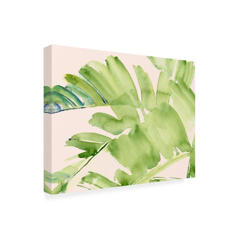 Trademark Fine Art - Jennifer Paxton Parker 'Peachy Palms II' Outdoor Canvas - 18x24