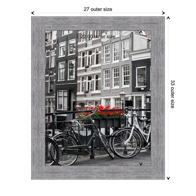 Amanti Art Bark Rustic Grey Picture Frame Opening Size 22x28 in.