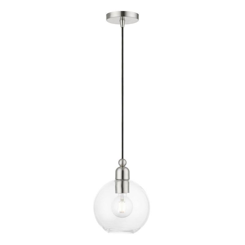 Livex Lighting Downtown 1 - Light Pendant in  Brushed Nickel