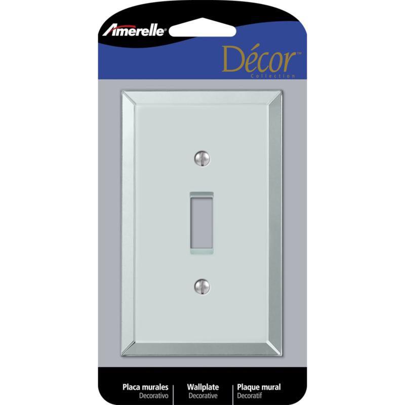 Clear Acrylic 1-Gang Toggle Wall Plate