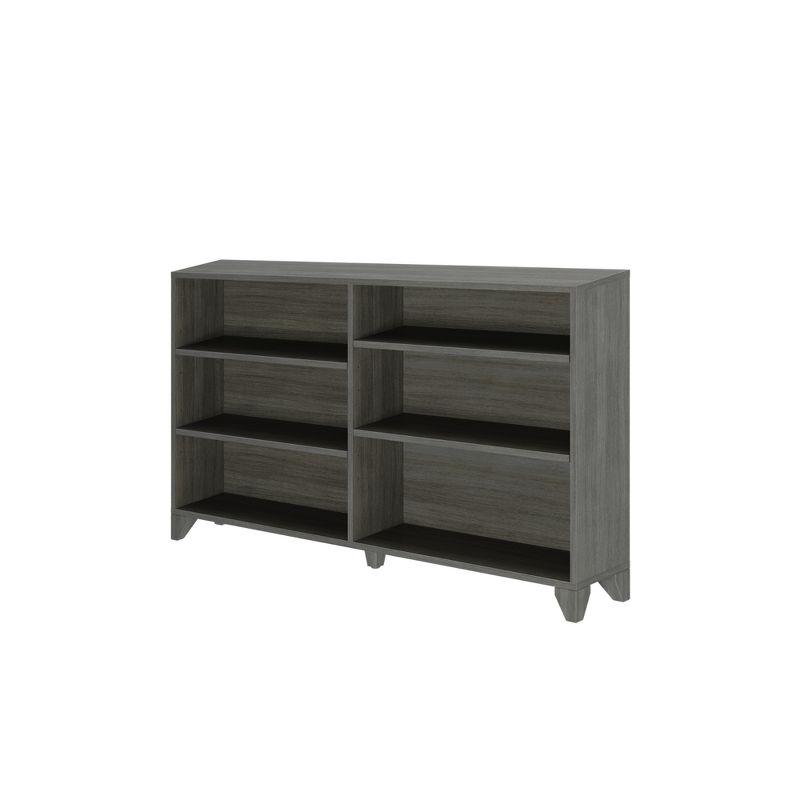 Max & Lily Classic 6-Shelf Bookcase, Solid Wood Bookcase for Kids Bedroom/Playroom, Clay