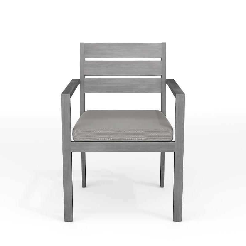 Martha Stewart Martha Stewart Bedford All-Weather Stacking Patio Dining Armchair With Seat Cushion