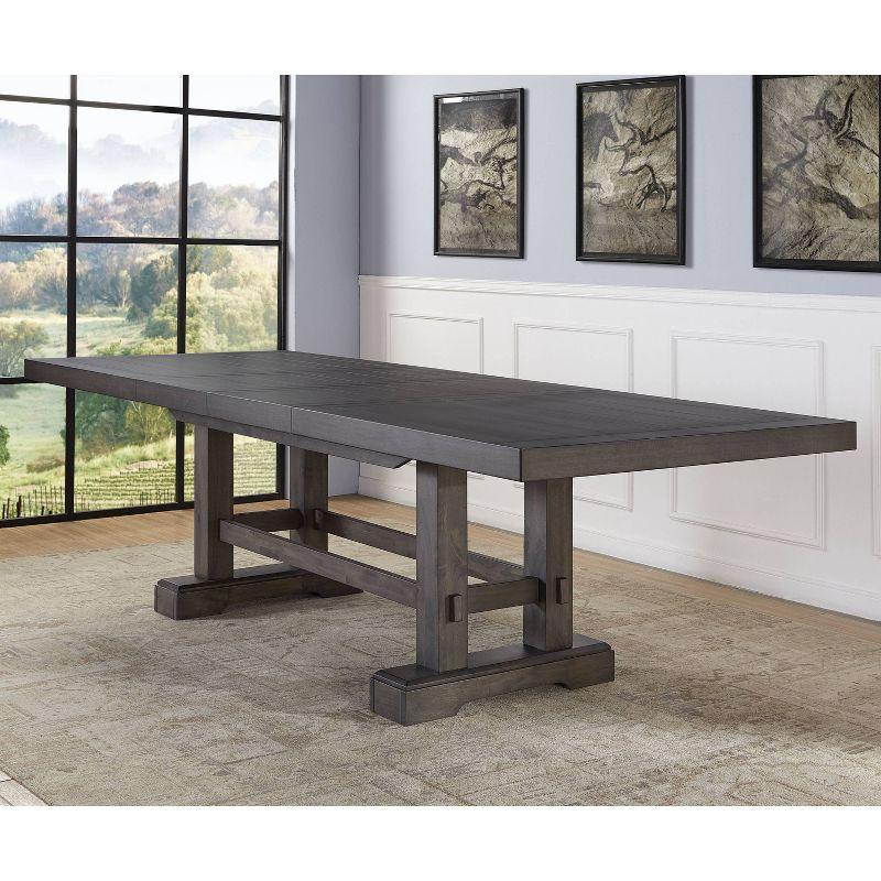 Napa Dining Table Dusky Cedar - Steve Silver Co.: Expandable, Seats 10, Farmhouse Style