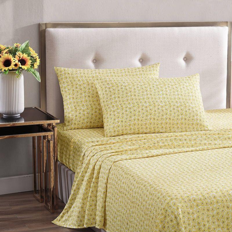 Betsey Johnson Sunflower Field Yellow Full Sheet Set