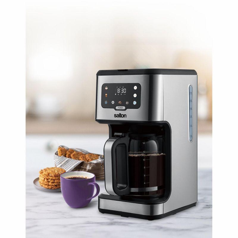 Salton Stainless Steel Digital Coffee Maker - 14 Cup