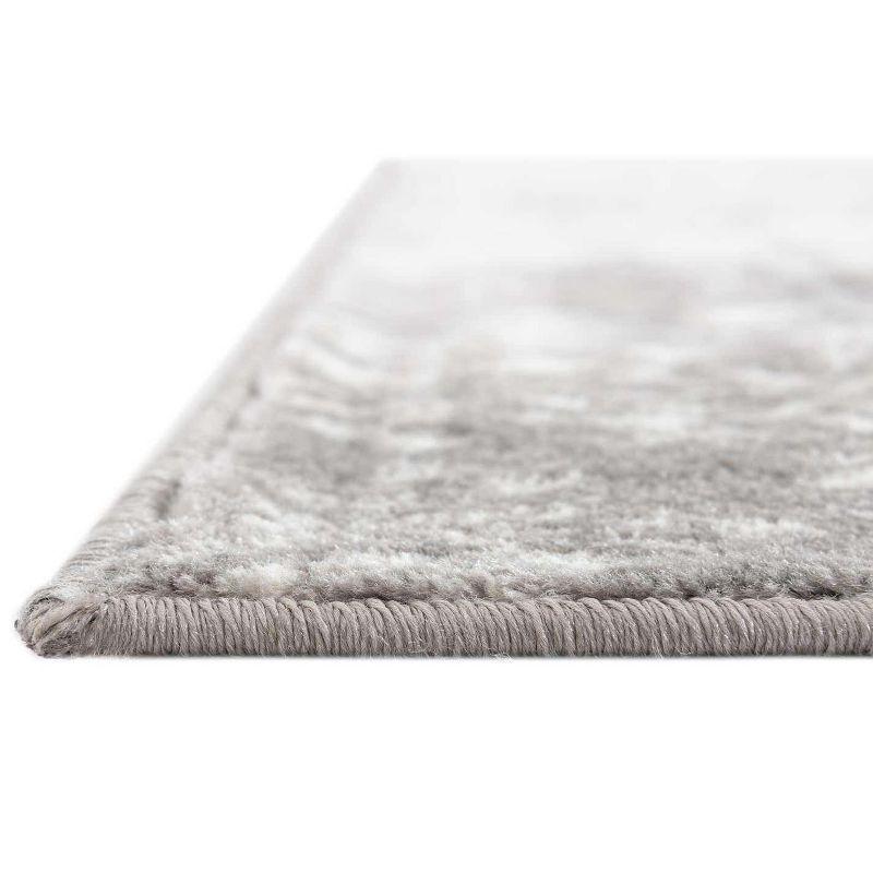 Grand Sofia Light Gray Low-Pile Rectangular Area Rug