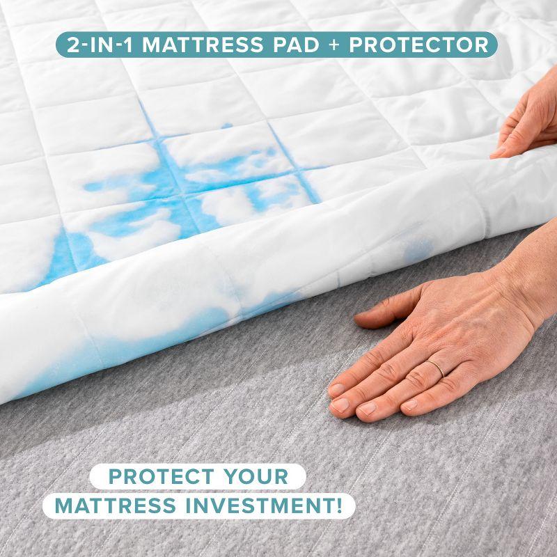 Bare Home Waterproof Quilted Mattress Pad