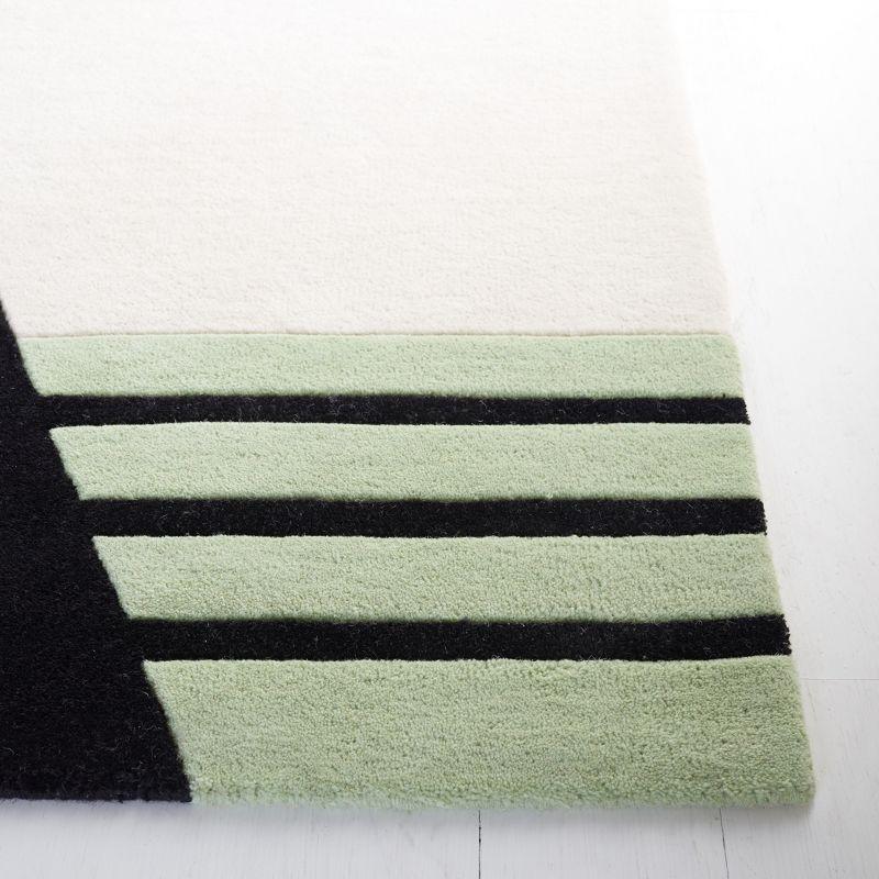 Rodeo Drive RD863 Hand Tufted Indoor Area Rug - 6'x9' - Black/Green - Safavieh