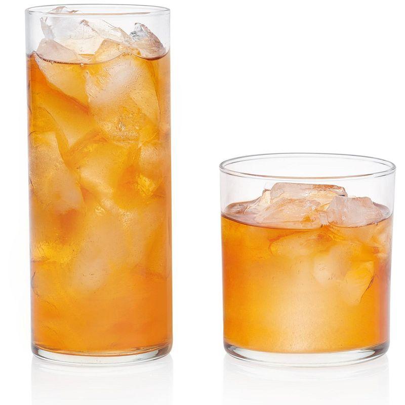 Libbey Miles 16-Piece Tumbler and Rocks Glass Set